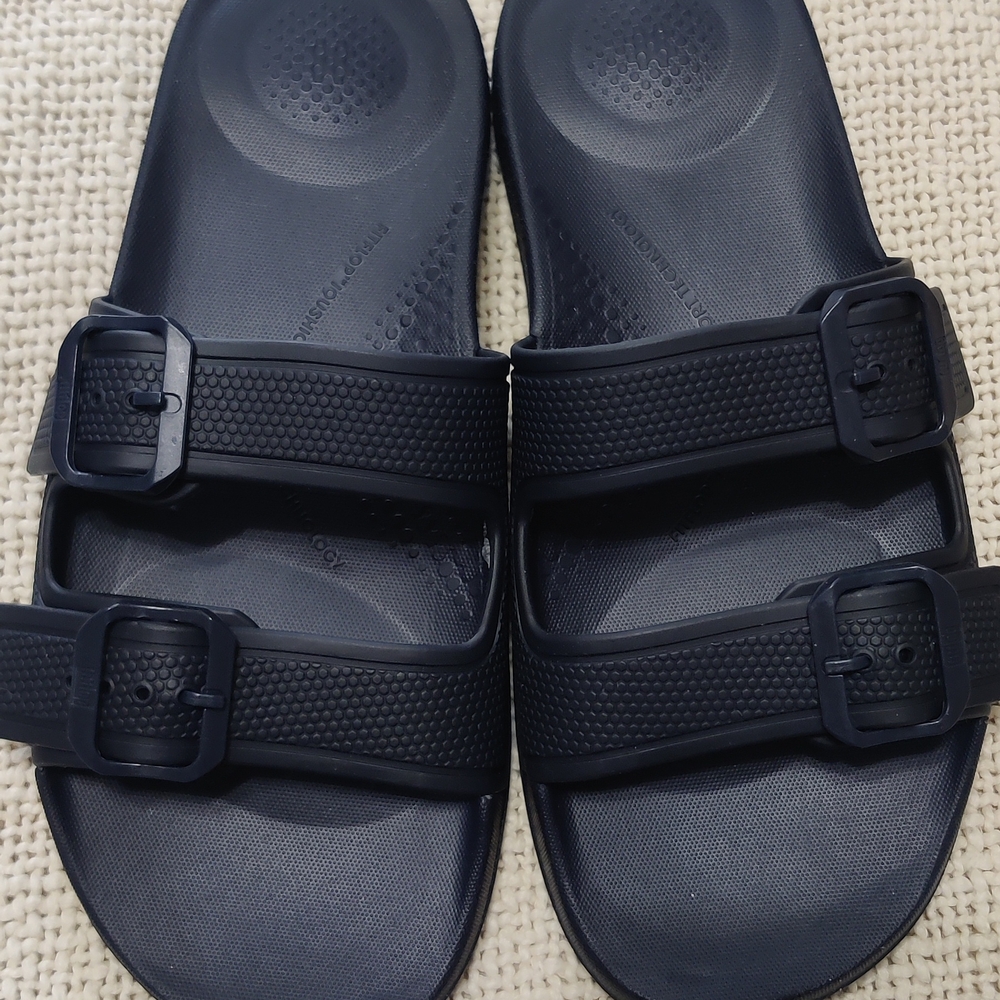 Fitflop Black Slide Sandals